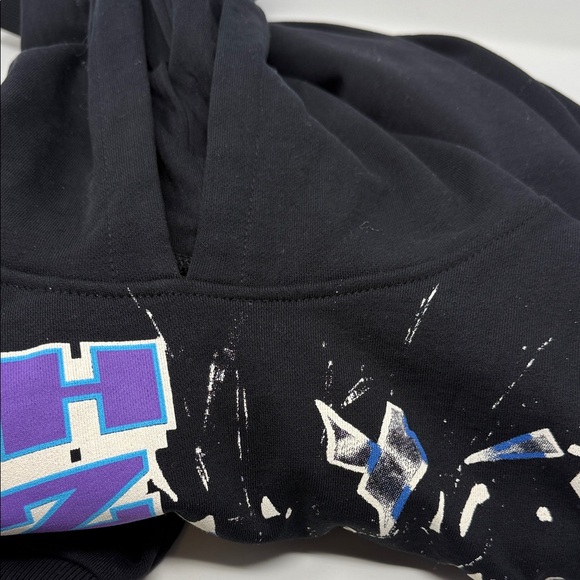 Men’s Woodn Grail Utah Jazz Black Graphic Pullover Hoodie Size Large - Picture 10 of 10